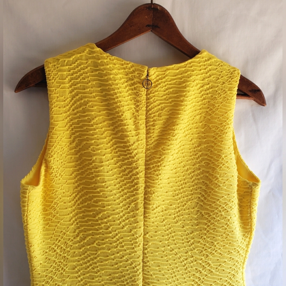 Tommy Hilfiger Elegant Sleeveless Sheath Yellow Dress Size:8 - Picture 6 of 10